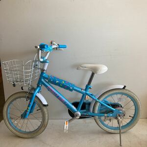 GXL9463 direct pickup recommendation ASAHI for children bicycle DUALLY GIRL 16 -inch blue present condition goods 1101