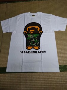 アベイシングエイプ　A　BATHING　APE　未使用品　Ｔシャツ　サイズＭ　半袖　ベイビーマイロ　エイプ　ＡＰＥ　マイロ　送料無料