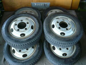 L-1134トラックタイヤ屋205/70R16 111/109L LT/STホイル付き６本（5.5J 203 5穴 +113)⑰　送料別