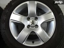 ●PEUGEOT プジョー 3008 純正 16インチ 7J +32 シルバー PCD108 4穴 9684880380 + スタッドレスタイヤ 215/60R16T 5mm山 4本 即納 棚O-6_画像3