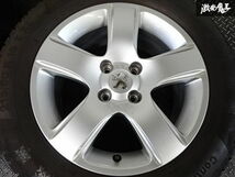 ●PEUGEOT プジョー 3008 純正 16インチ 7J +32 シルバー PCD108 4穴 9684880380 + スタッドレスタイヤ 215/60R16T 5mm山 4本 即納 棚O-6_画像5