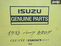 売り切り いすゞ ISUZU 純正 CXZ CYZ GIGA 6×4 イラスト パーツカタログ 1995年製造 1-8876-0688-1 即納 在庫有 棚30-3_画像2