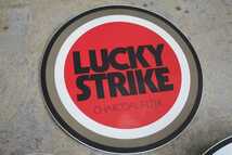 LUCKY STRIKE ラッキーストライク 大判ステッカー シール 直径30cm 3種類 3枚/タバコ 煙草 ノベルティ 販促 非売品 未使用 広告 企業ロゴ _画像3