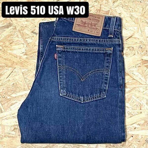 ＊6442 90s levis リーバイス　510 USA デニムパンツ w30