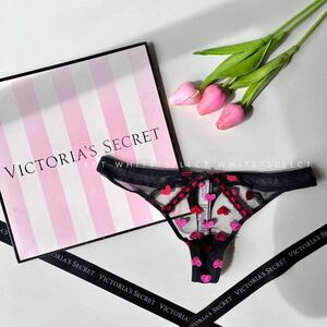 【サイズＭ】ハート刺繍ソングパンティ Victoria's Secret ヴィクトリアシークレット