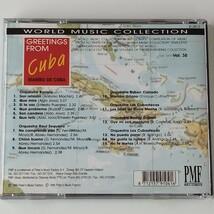 【キューバ/マンボ】GREETINGS FROM CUBA MAMBO DE CUBA(91.041-2)ワールドミュージックコレクションVOL.38 PMF RECORDS_画像2