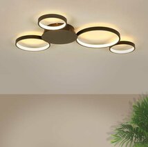 品質保証■LEDシーリングライト リビング照明 寝室照明 天井照明 ミッキー型 北欧風 オシャレ 4輪 LED対応_画像1