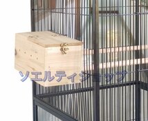 大型 2段式 バードケージ 鳥かご セキセイインコ コザクラインコ 文鳥 鳥 脱走防止 アクリル 鉄製 組立簡単 お庭用 外飼い 屋外用_画像7