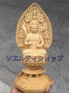 極上品◆木彫◆虚空蔵菩薩像　檜木 仏像 彫刻