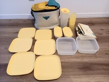 Tupperware タッパーウェア ピクニックセット 保存容器 プレート シート 保管 中古現状品 k262_画像1