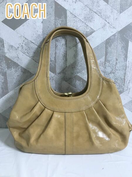 【美品】COACH コーチ 12520 エルゴ レザー がま口 トートバッグ COACH コーチ エルゴ