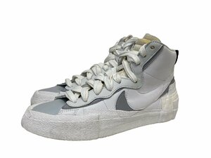 NIKE BLAZER MID/SACAI WHITE WOLF GREY ナイキ サカイ ブレーザーミッド ホワイト 白 グレー BV0072-100 26.5cm US8.5/027