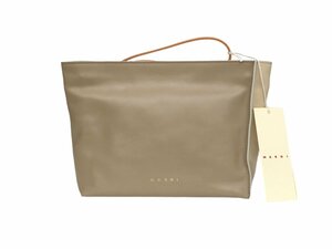 MARNI (マルニ) バイカラー クラッチバッグ レザー PHMO0030U0 P2644 ZO302 ベージュ系 レディース/078