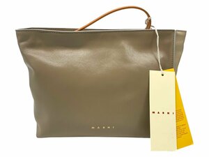 MARNI (マルニ) バイカラー クラッチバッグ レザー PHMO0030U0 P2644 ZO302 ベージュ系 レディース/036