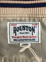 HOUSTON (ヒューストン) RAYON AWARD JACKET（EAST）レーヨンアワードジャケット L 51250 ブラック 黒 メンズ/004_画像4