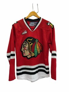 Reebok (リーボック) NHL シカゴ・ブラックホークス Blackhawks ホッケーシャツ S レッド メンズ/078