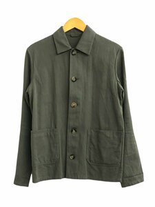 A.P.C. (アーペーセー) コットンリネンカバーオール 長袖シャツ シャツ 長袖 XS オリーブ カーキ メンズ/004