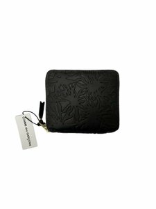 COMME des GARCONS (コムデギャルソン) EMBOSSED FOREST WALLET 二つ折り財布 ウォレット SA2100EF-BKBKOS 黒 レザー ウィメンズ/027