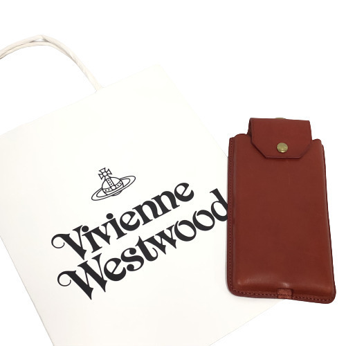 ○★新品 未使用 vivienne westwood ORB CLIPS スマホケース レザー