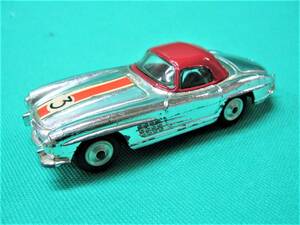 ☆稀少品CORGI TOYS SILVER MERCEDES BENZ 300 SL HARDTOP ROADSTER【USED美品/委託品】１/４３スケールモデル