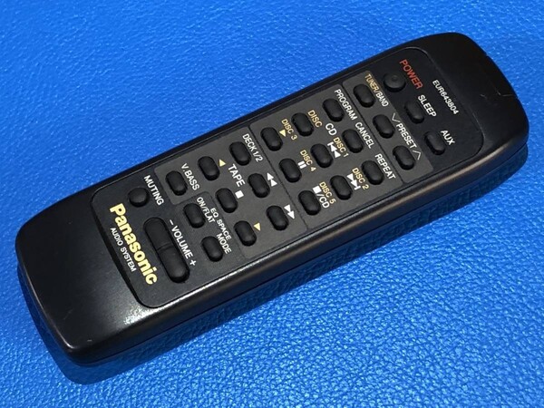 送料無料 中古 Panasonic パナソニック オーディオ リモコン EUR643804 除菌 清掃済 安心の保証有 (管理No P-144)