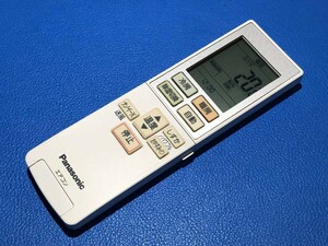 送料無料 中古 Panasonic パナソニック エアコン リモコン ACXA75C14040 除菌 清掃済 安心の保証有 (管理No 5-88)