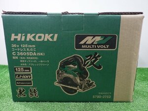 開封のみ★HiKOKI 36V 125mm コードレス丸のこ C3605DA(SK)(NN) アグレッシブグリーン 本体のみ チップソー黒鯱付 ハイコーキ 未使用品