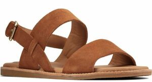  бесплатная доставка Clarks 25.5cm Mini maru сандалии Brown язык ремешок замша кожа Be солнечный туфли-лодочки формальный спортивные туфли AAA146