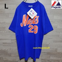 【訳有】 MLB ニューヨーク メッツ 吉井理人 ＃29 ユニフォーム Tシャツ L size 未使用 ヴィンテージ 90s Majestic 吉井監督 千葉ロッテ_画像1