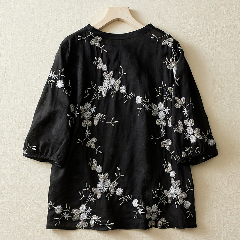 2023年最新】ヤフオク! -エスニック刺繍ブラウス 半袖の中古品・新品
