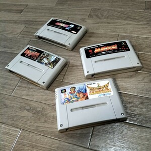 スーパーファミコンソフト ファイナルファイト 飛龍の拳S 餓狼伝説 etc. 4本セットまとめ売り SFC カセット レトロゲーム