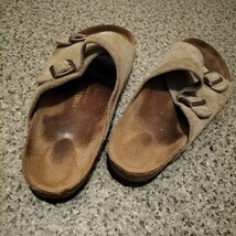 ★ビルケンシュトック チューリッヒ トープ スエード サンダル レギュラー幅 サイズ43 28cm BIRKENSTOCK USED 古着_画像3