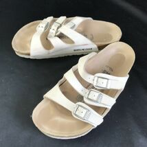 ドイツ製★ビルケンシュトック/birkenstock★コンフォートサンダル【22.5/35/白/WHITE】Shoes◆Q-127_画像1