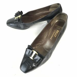 バリー/BALLY os Switzerland★ヴァラリボン パンプス【4.5F/23.5-24.0/黒/BLACK】靴/Shoes/pumps◆Q-159