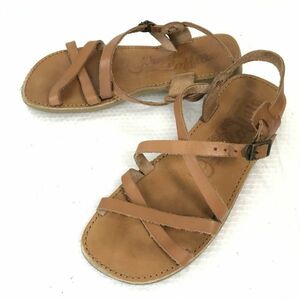 Made in Japan★maisons laffitte★レザーサンダル【M/23.5～25.0程度/茶/BROWN】Shoes/sandal◆Q-192