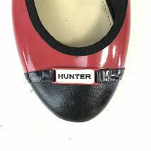 ハンター/HUNTER★防水/ラバーパンプス【7/24.0/赤×黒/RED×BLACK】Shoes/pumps◆Q-217_画像7