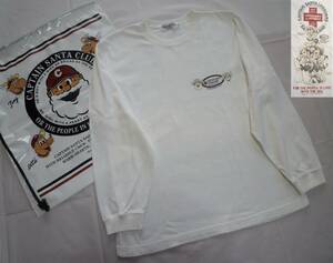 キャプテンサンタ CAPTAIN SANTA ジョイマークデザイン Tシャツ 長袖 サイズS 白 日本製 ショッパー