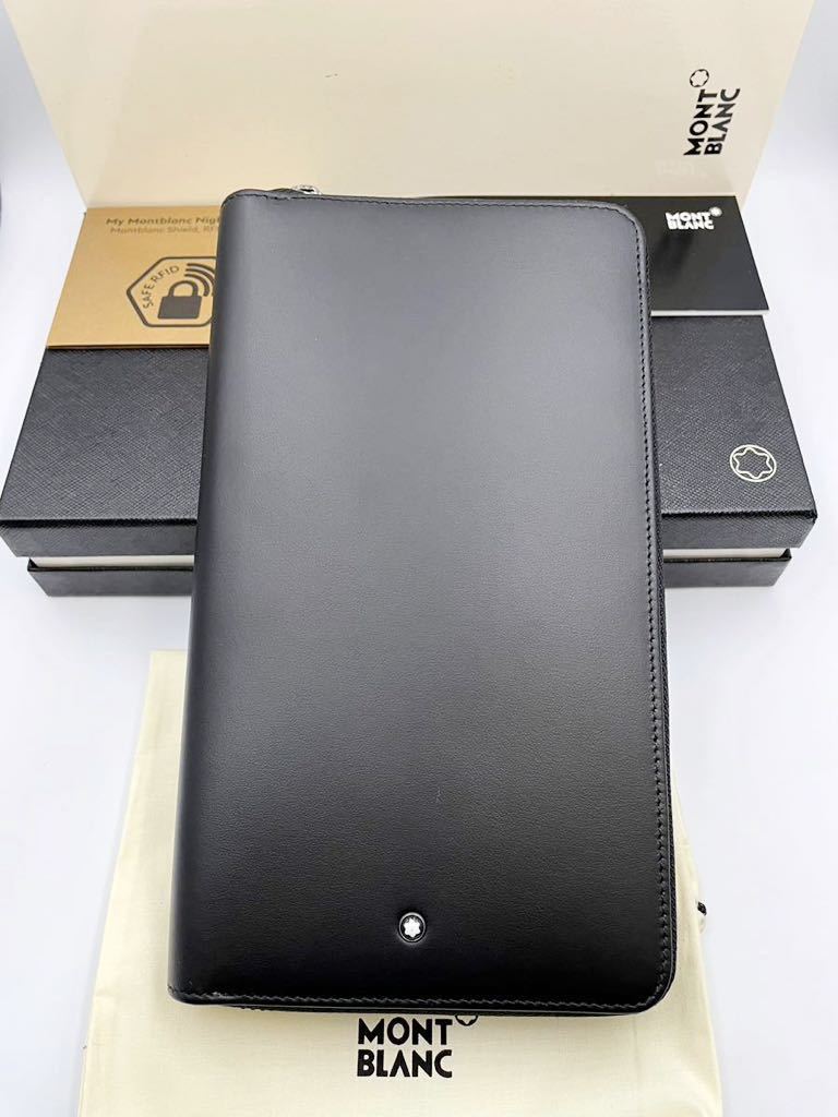 ヤフオク! - 未使用品 モンブラン トラベルウォレット 長財布 小銭入れ...