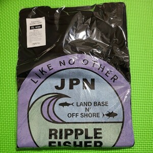 【送料無料】リップルフィッシャー デザインTシャツ 2022 ブラック XLサイズ ／ RippleFisher