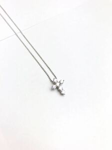 (D) 未使用 Crossfor New York クロスフォー ニューヨーク Love Cross SV925 ネックレス シルバー 送料250円