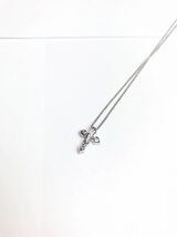 (D) 未使用 Crossfor New York クロスフォー ニューヨーク Love Cross SV925 ネックレス シルバー 送料250円_画像3