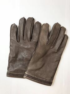 (D) KENZO Kenzo кожа перчатка Brown перчатки стоимость доставки 250 иен 