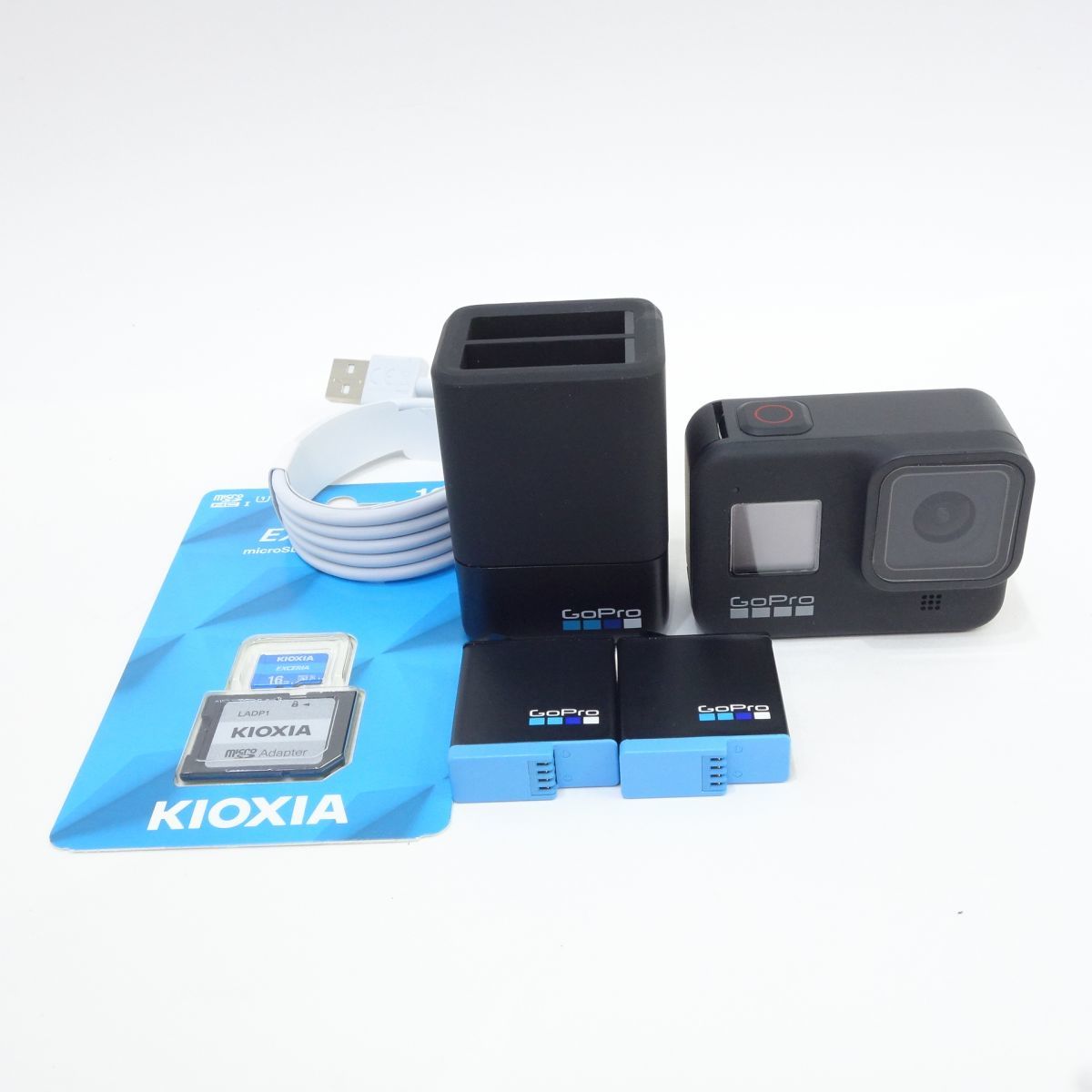 105s ゴープロ GoPro HERO8 Black/デュアルチャージャー/バッテリー2個