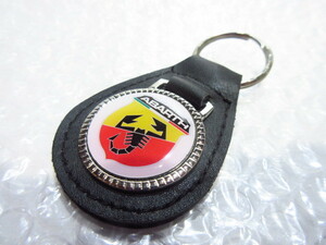 【Spiral】 アバルト/ABARTH 本皮キーホルダーS【type4】新品/FIAT/ABARTH/