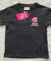 即決★新品110　星のカービィ　半袖Tシャツ　黒　Kirby_画像1