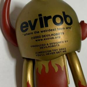 KUBRICK キューブリック evirob イヴィロ DEVILROBOTS デビルロボッツ EVIL GOLD フィギュアの画像5