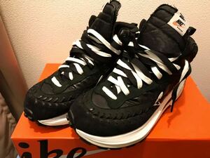 NIKE x sacai x Jean Paul Gaultier LDVaporwaffle MIX BLACK DH9186-001 US9.5 ld vaporwaffle 黒 白