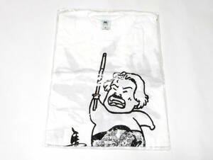 プロレス 上田馬之助 イラスト Tシャツ Mサイズ 白 ホワイト 当時物 昭和レトロ レア 貴重 いしかわじゅん