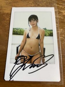 西永彩奈　直筆サイン入りチェキ