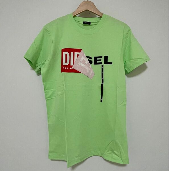 ディーゼル DIESEL Tシャツ メンズ 半袖 00S02X-0091B T-DIEGO-QA プリントロゴ サイズ：XS